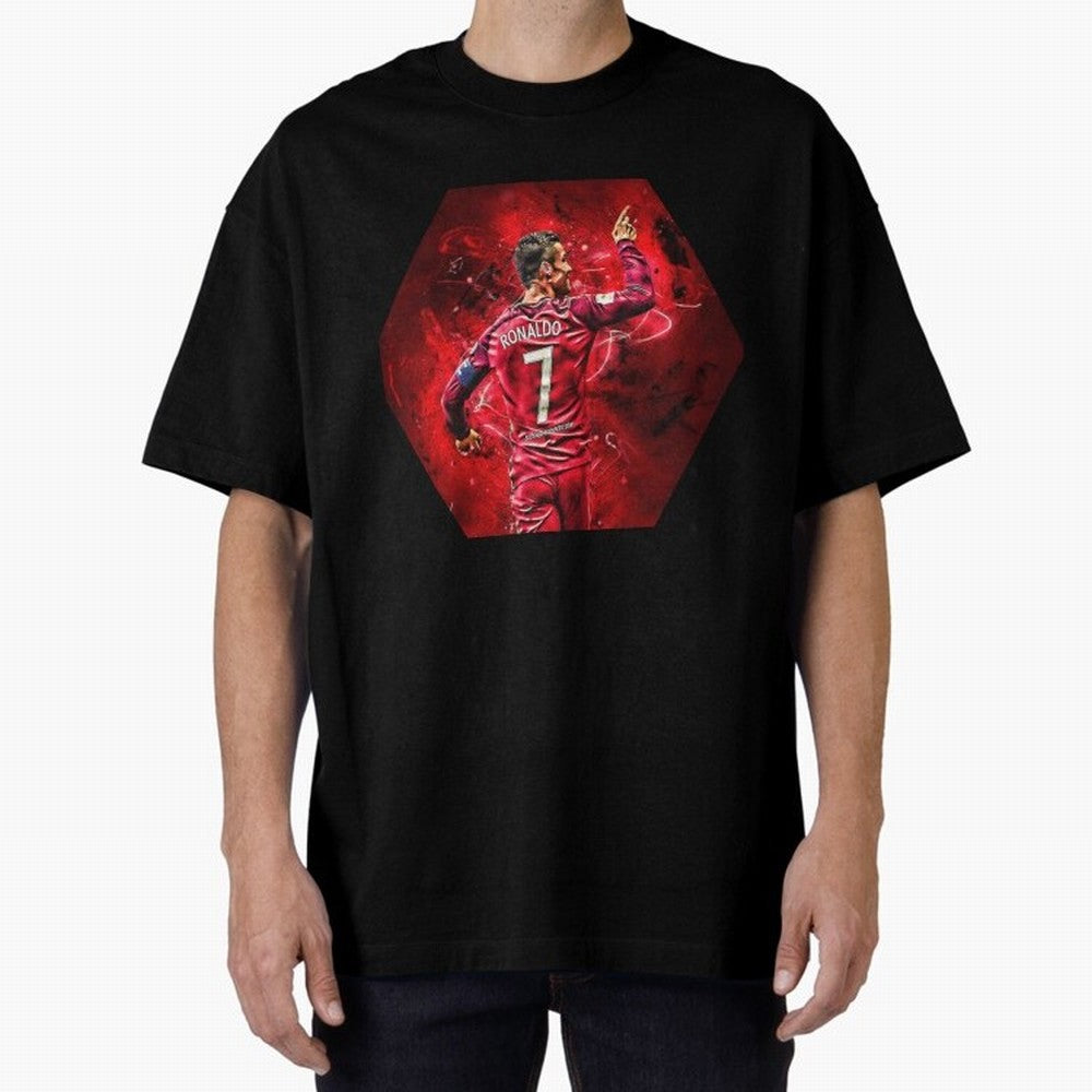 CR7 Art Oversized T-Shirt Relive the Noise and Pride of the FIFA World Cup 2026 USA Canada Mexico Journey through Neymar Highlights, Spain Pride, Stadium Chants, National Pride, Trophy Dreams and Unforgettable Football Memories; Made for Die Hard