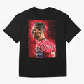 R-o-n-a-l-d-o Design Wallpaper Oversized T-Shirt Spotlight FIFA World Cup 2026 Spirit, Featuring Argentina, France and Brazil, Messi, Worldwide Fan Energy, Dramatic Goals, Stadium Lights and Championship Celebrations; Perfect for People Who Love