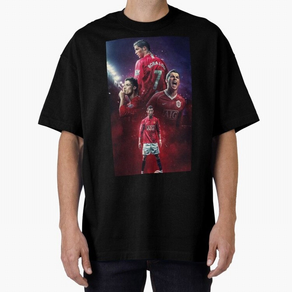 Cristiano Ronaldo dos Santos Aveiro Art Oversized T-Shirt Wear the Spirit of Match Day Hype around FIFA World Cup 2026, CR7 and Messi, England, France and Netherlands, Stadium Memories, Football Loyalty, International Chants and Championship