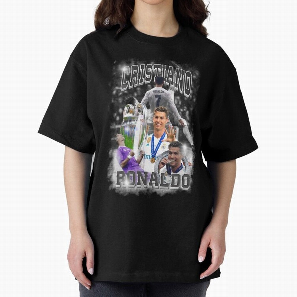 Cristiano Ronaldo Oversized T-Shirt Bring Legendary Rivalry Energy to FIFA World Cup 2026 Group Stage Spirit, Built around Germany, Mbappe and Neymar, Retro Football Energy, Iconic Rivalries, Trophy Chase Drama and Stadium Atmosphere; Ideal for