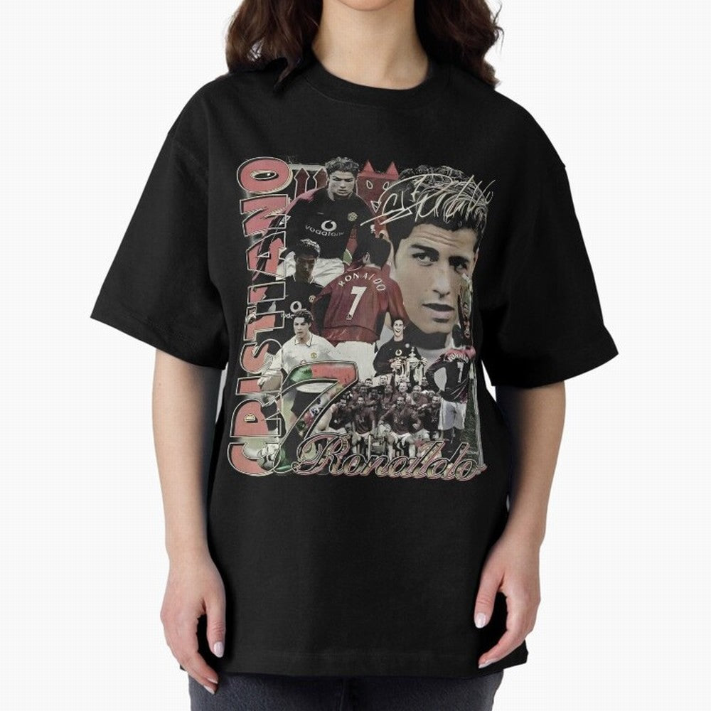 Limited Cristiano Ronaldo CR7 Vintage Oversized T-Shirt Celebrate Unforgettable Nights in Global Football Passion for FIFA World Cup 2026 USA Canada Mexico, Capturing Cristiano Ronaldo, Haaland and CR7, Germany, Retro Football Energy, Iconic