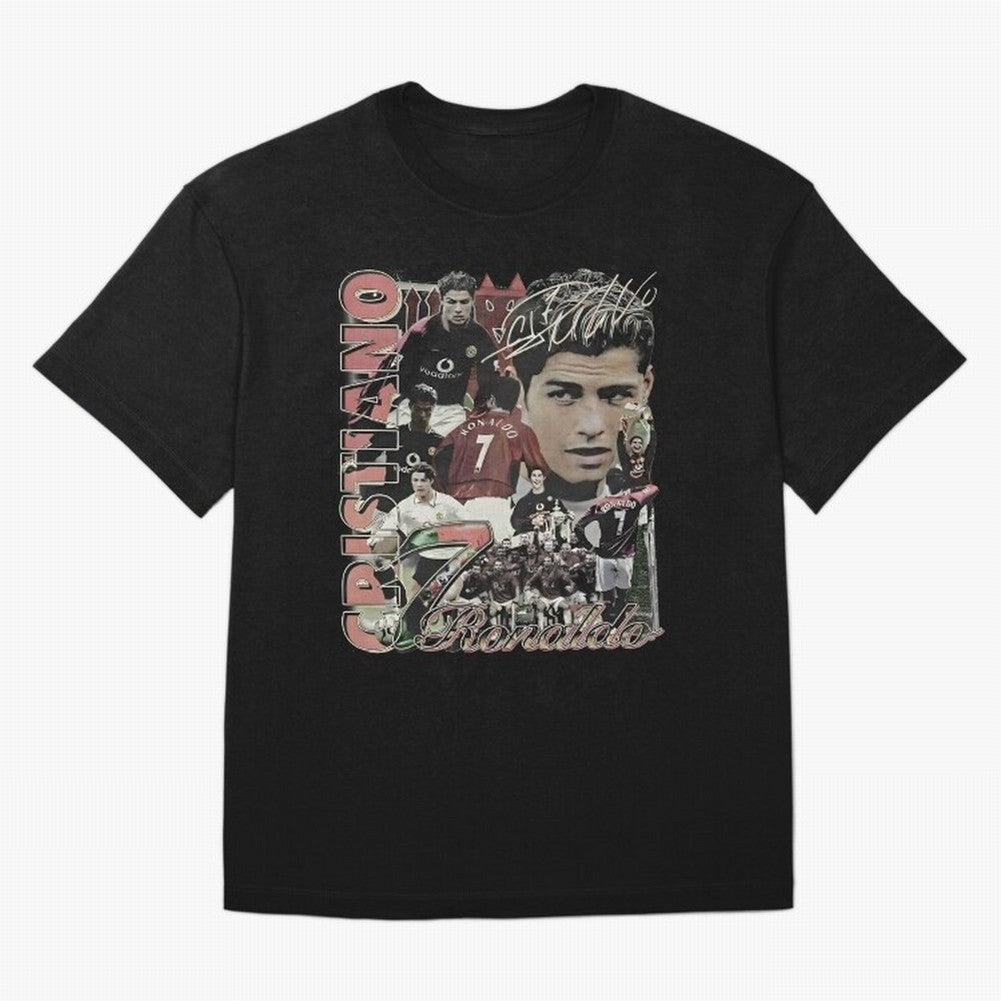 Limited Cristiano Ronaldo CR7 Vintage Oversized T-Shirt Celebrate Unforgettable Nights in Global Football Passion for FIFA World Cup 2026 USA Canada Mexico, Capturing Cristiano Ronaldo, Haaland and CR7, Germany, Retro Football Energy, Iconic