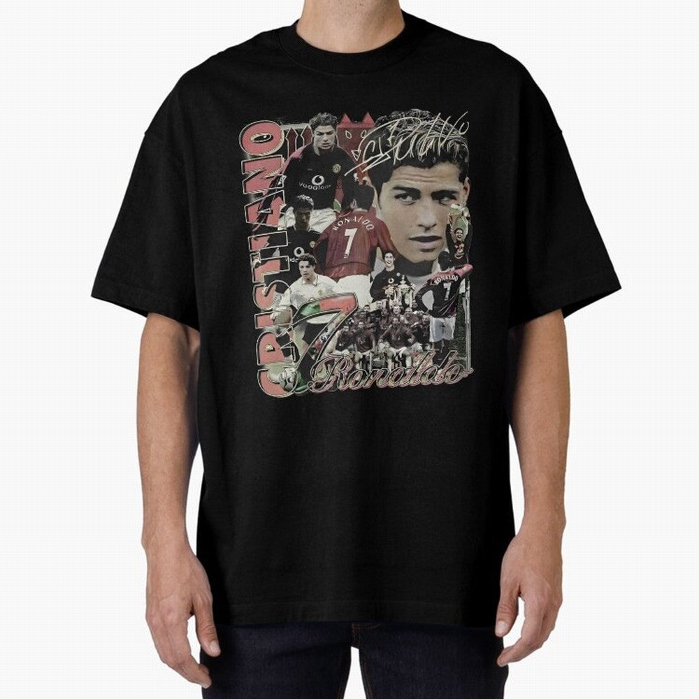 Limited Cristiano Ronaldo CR7 Vintage Oversized T-Shirt Celebrate Unforgettable Nights in Global Football Passion for FIFA World Cup 2026 USA Canada Mexico, Capturing Cristiano Ronaldo, Haaland and CR7, Germany, Retro Football Energy, Iconic