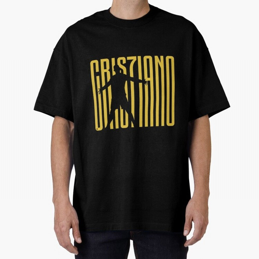 Cristiano Ronaldo Oversized T-Shirt Stand with Match Day Hype around FIFA World Cup 2026 USA Canada Mexico, CR7, Netherlands, Vintage Soccer Flavor, Modern Football Stars, National Flags and Final Night Emotion; Perfect for People Who Love