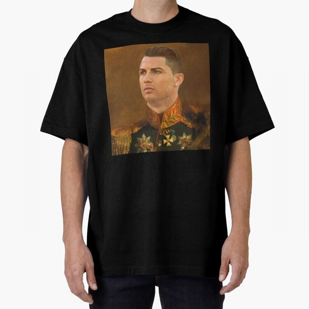 cristiano ronaldo - replaceface Oversized T-Shirt Show Up for the Glory of FIFA World Cup 2026 Group Stage Capturing Neymar, England, France and Netherlands Energy, Championship Spirit, Famous Goals, Roaring Crowds and International Football Unity;