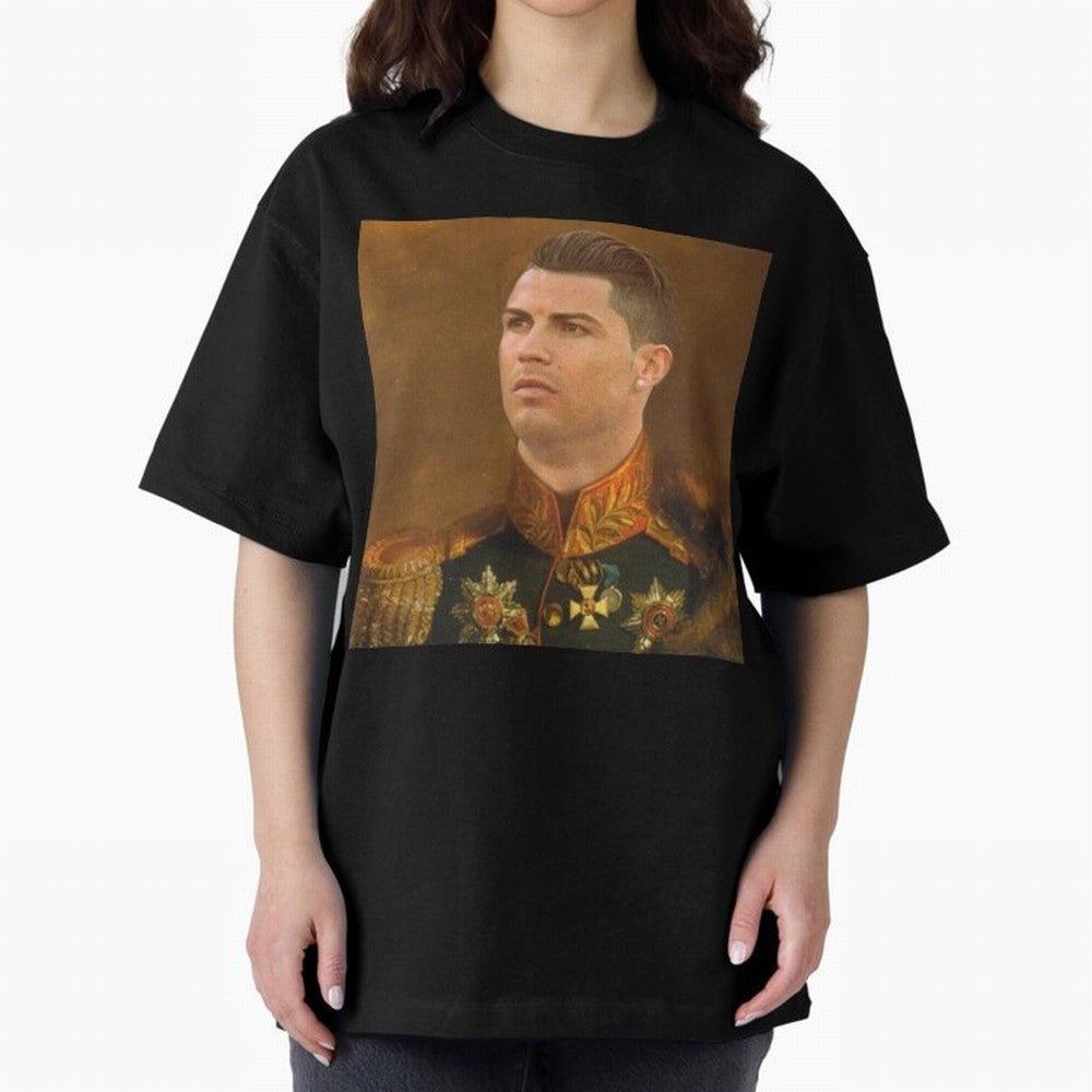 cristiano ronaldo - replaceface Oversized T-Shirt Show Up for the Glory of FIFA World Cup 2026 Group Stage Capturing Neymar, England, France and Netherlands Energy, Championship Spirit, Famous Goals, Roaring Crowds and International Football Unity;