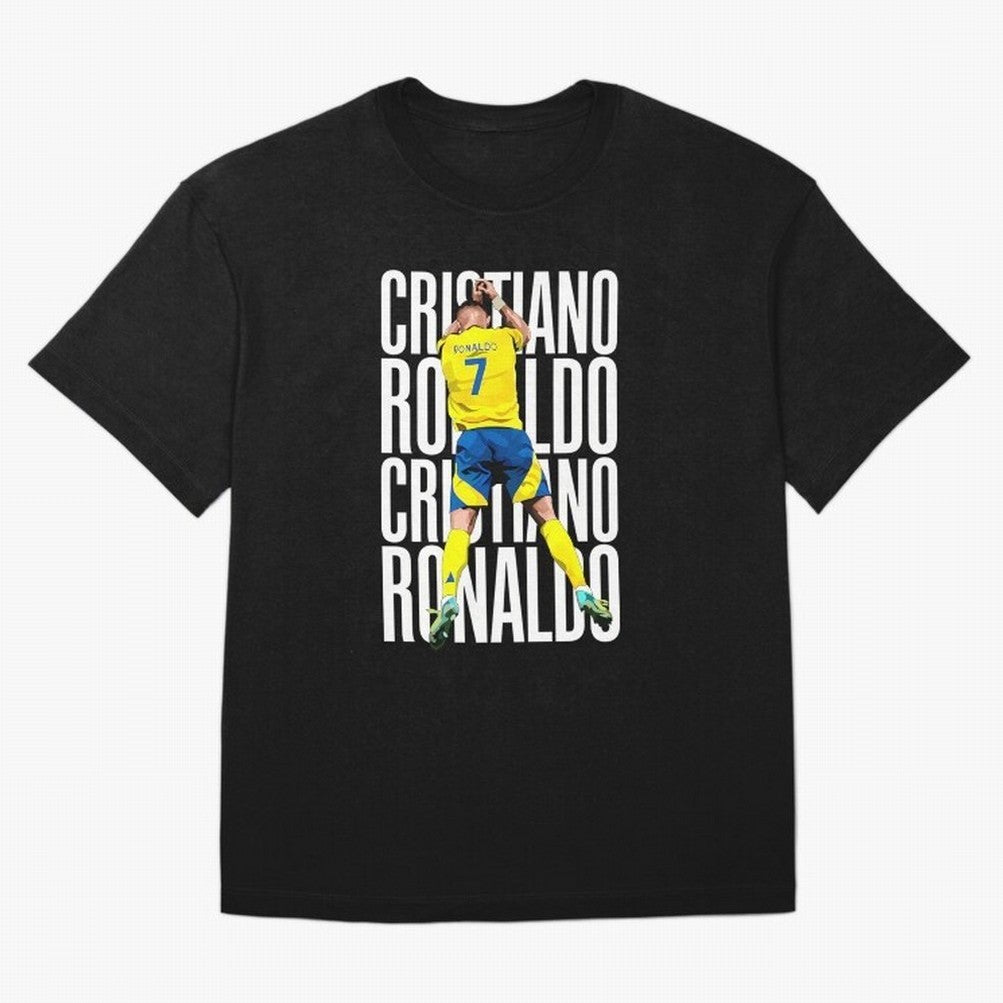 Cristiano Ronaldo Siuuuu Celebration Oversized T-Shirt Support Iconic Players in Match Day Hype around FIFA World Cup 2026, Neymar, Argentina, Worldwide Fan Energy, Dramatic Goals, Stadium Lights and Championship Celebrations; Ideal for Passionate