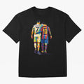 Cristiano Ronaldo and Messi Wpap Art Oversized T-Shirt Make Your Look Match FIFA World Cup 2026 USA Canada Mexico Driven by Cristiano Ronaldo, England and Germany Energy, Vintage Soccer Flavor, Modern Football Stars, National Flags and Final Night