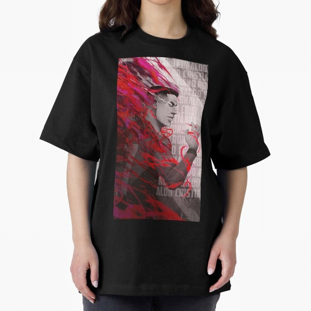 Cristiano Ronaldo x Blue Lock Oversized T-Shirt Support the Legends of FIFA World Cup 2026 Group Stage Capturing Messi, CR7 and Mbappe, Argentina Energy, Champion Mindset, Group Stage Buzz, Knockout Tension and Passionate Fan Culture; Made for