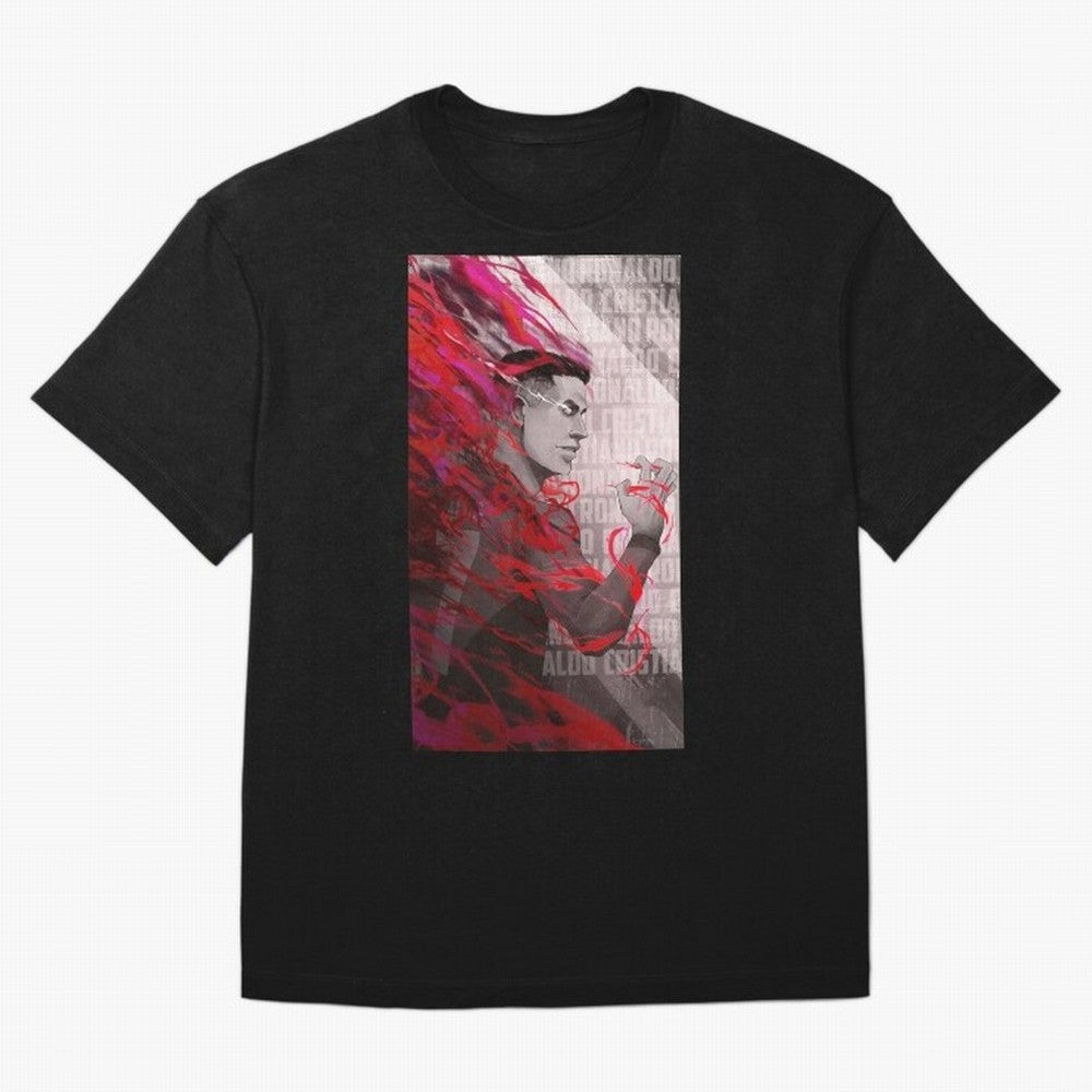 Cristiano Ronaldo x Blue Lock Oversized T-Shirt Support the Legends of FIFA World Cup 2026 Group Stage Capturing Messi, CR7 and Mbappe, Argentina Energy, Champion Mindset, Group Stage Buzz, Knockout Tension and Passionate Fan Culture; Made for