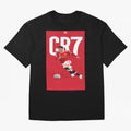 Cr7 Oversized T-Shirt Celebrate Rivalries and Pride in Global Football Passion for FIFA World Cup 2026 Group Stage, Centered on Messi, CR7 and Mbappe, Brazil, Supporter Pride, Iconic Celebrations, Legendary Names and Global Match Day Energy;