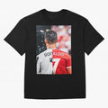Cristiano Ronaldo , Manchester Star , Football Poster 2122 Star Oversized T-Shirt Feel FIFA World Cup 2026 for Fans of Neymar and France, Bringing Sports Nostalgia, International Competition, Famous Players and Unforgettable Victories; Ideal for