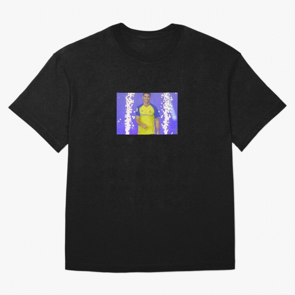 CRISTIANO RONALDO AL NASSR Oversized T-Shirt Bring Retro Soccer Energy to FIFA World Cup 2026 Group Stage for Fans of Haaland and Mbappe and Argentina, Bringing Worldwide Fan Energy, Dramatic Goals, Stadium Lights and Championship Celebrations;