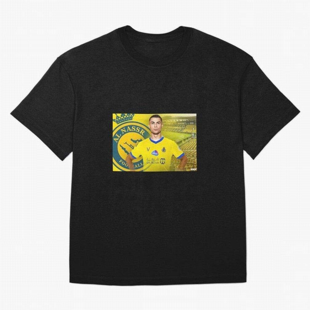 AL NASSR CRISTIANO RONALDO Oversized T-Shirt Refresh Match Day Hype around FIFA World Cup 2026 Group Stage, Neymar, England, France and Netherlands, Football Festival Excitement, Trophy Ambitions, Country Rivalries and Star Player Buzz; Created for