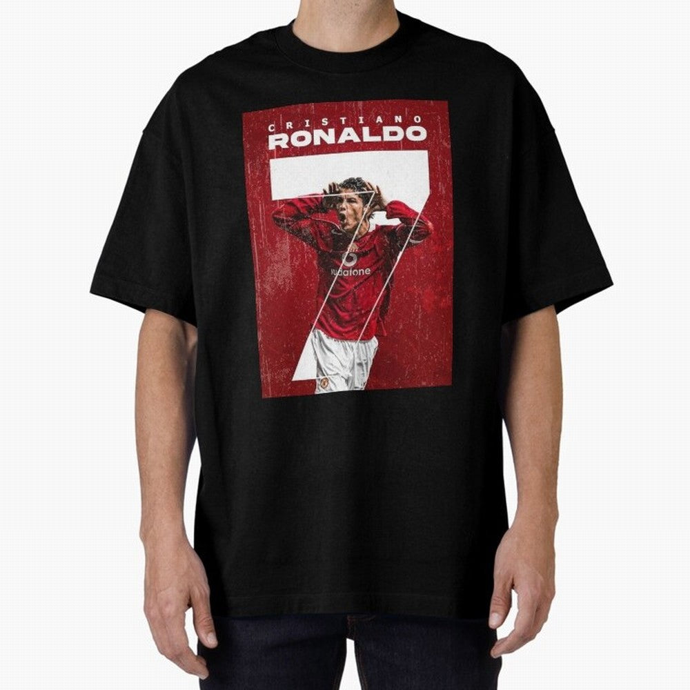 Cristiano Ronaldo Oversized T-Shirt Bring World Football Passion into FIFA World Cup 2026 USA Canada Mexico for Fans of Messi, Neymar and Mbappe and France and Portugal, Bringing Stadium Memories, Football Loyalty, International Chants and