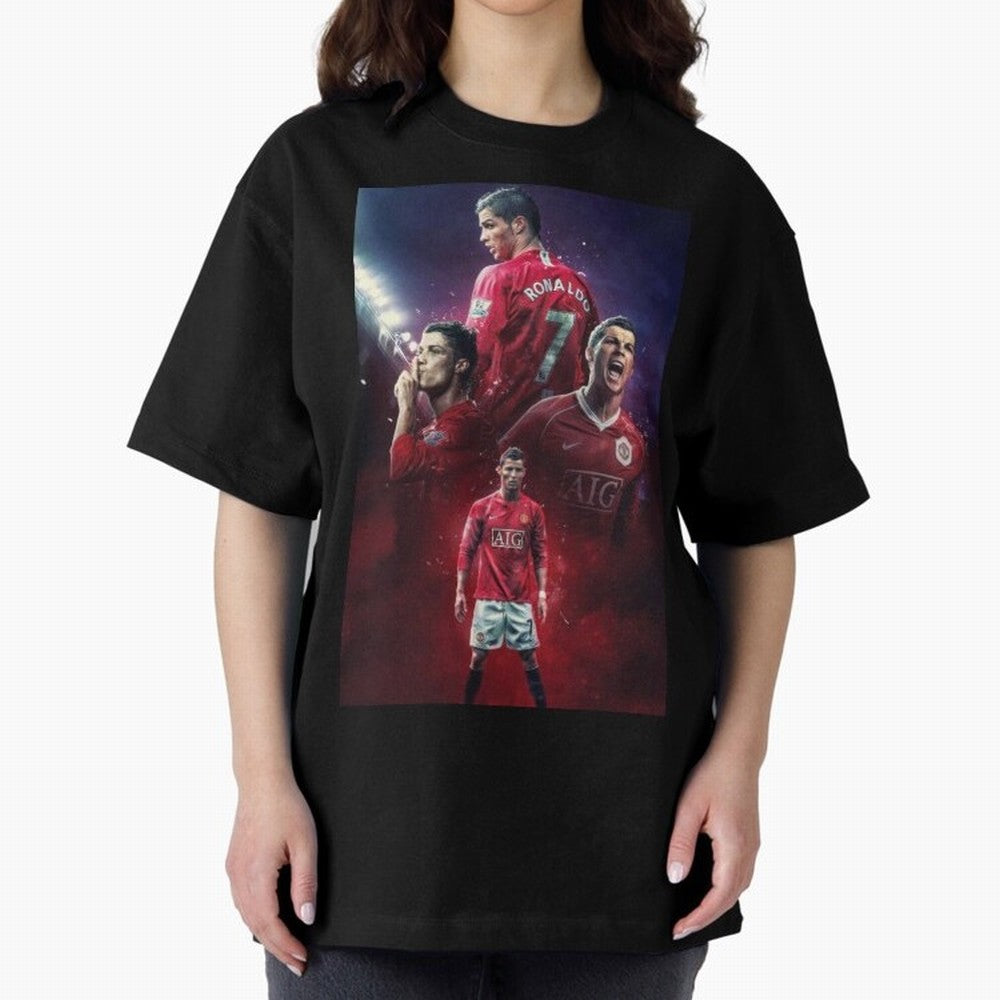 CR7 Art Wallpaper Ronaldo Posters Oversized T-Shirt Bring Bold Fan Energy to FIFA World Cup 2026 USA Canada Mexico Spirit, Driven by Netherlands, CR7 and Messi, Football Passion, Legendary Performances, Festival Vibes and Supporter Community;