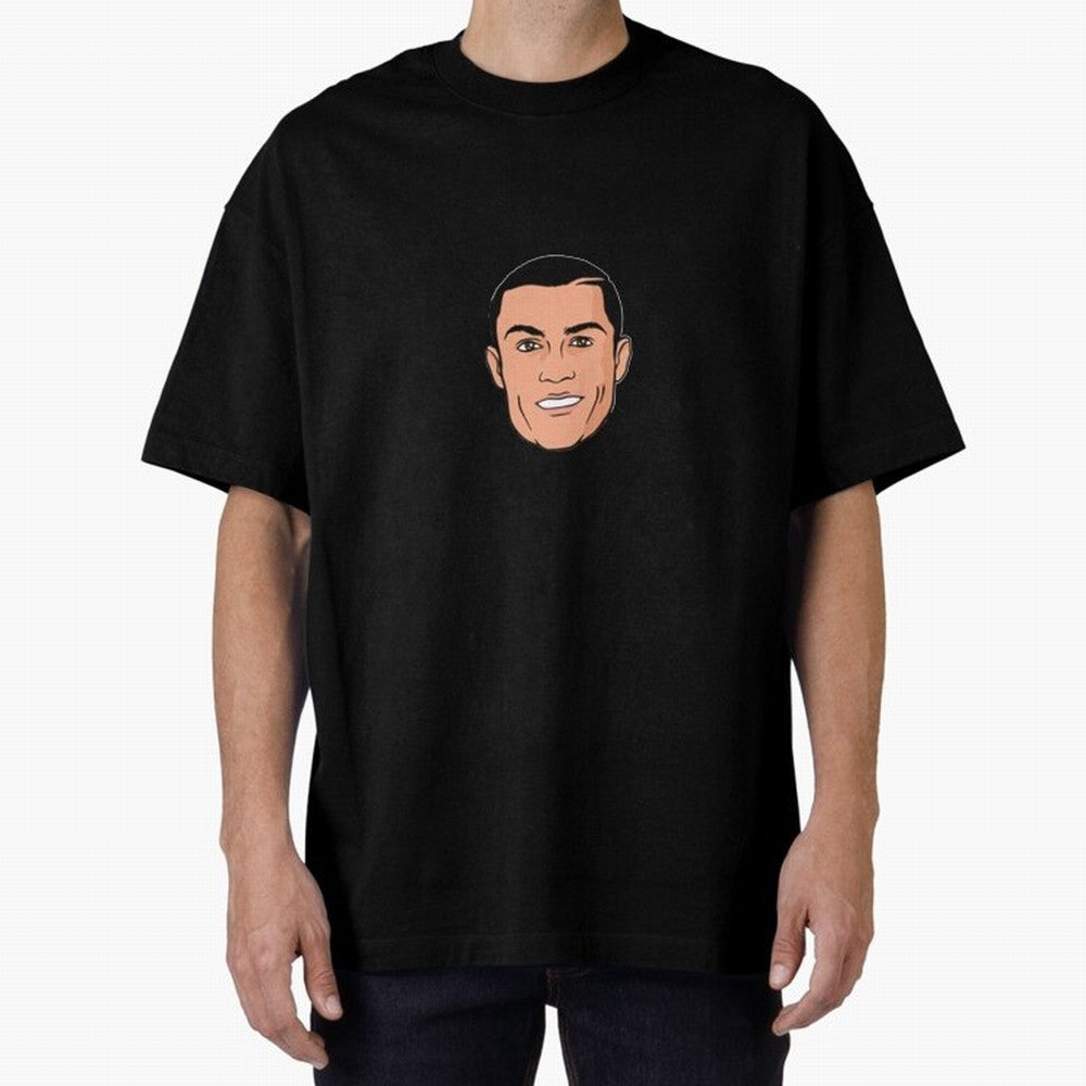 CR7 , Cristiano Ronaldo fan-art Oversized T-Shirt Capture FIFA World Cup 2026 Group Stage Filled with CR7, France and Portugal Energy, Goal Celebration Energy, Supporter Heritage, Football Icons and Worldwide Tournament Joy; Great for Watch