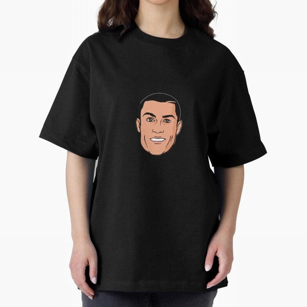 CR7 , Cristiano Ronaldo fan-art Oversized T-Shirt Capture FIFA World Cup 2026 Group Stage Filled with CR7, France and Portugal Energy, Goal Celebration Energy, Supporter Heritage, Football Icons and Worldwide Tournament Joy; Great for Watch