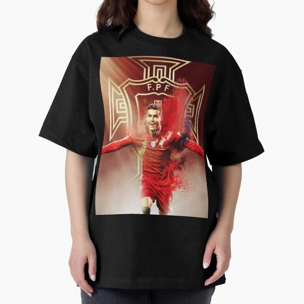 CR>7 Por Oversized T-Shirt Cheer for Match Day Hype around FIFA World Cup 2026, CR7, Argentina, Stadium Memories, Football Loyalty, International Chants and Championship Tradition; Great for Supporters Who Love Legendary Players, National Teams,
