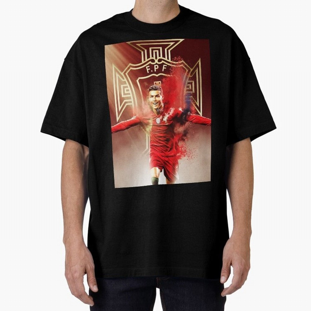 CR>7 Por Oversized T-Shirt Cheer for Match Day Hype around FIFA World Cup 2026, CR7, Argentina, Stadium Memories, Football Loyalty, International Chants and Championship Tradition; Great for Supporters Who Love Legendary Players, National Teams,