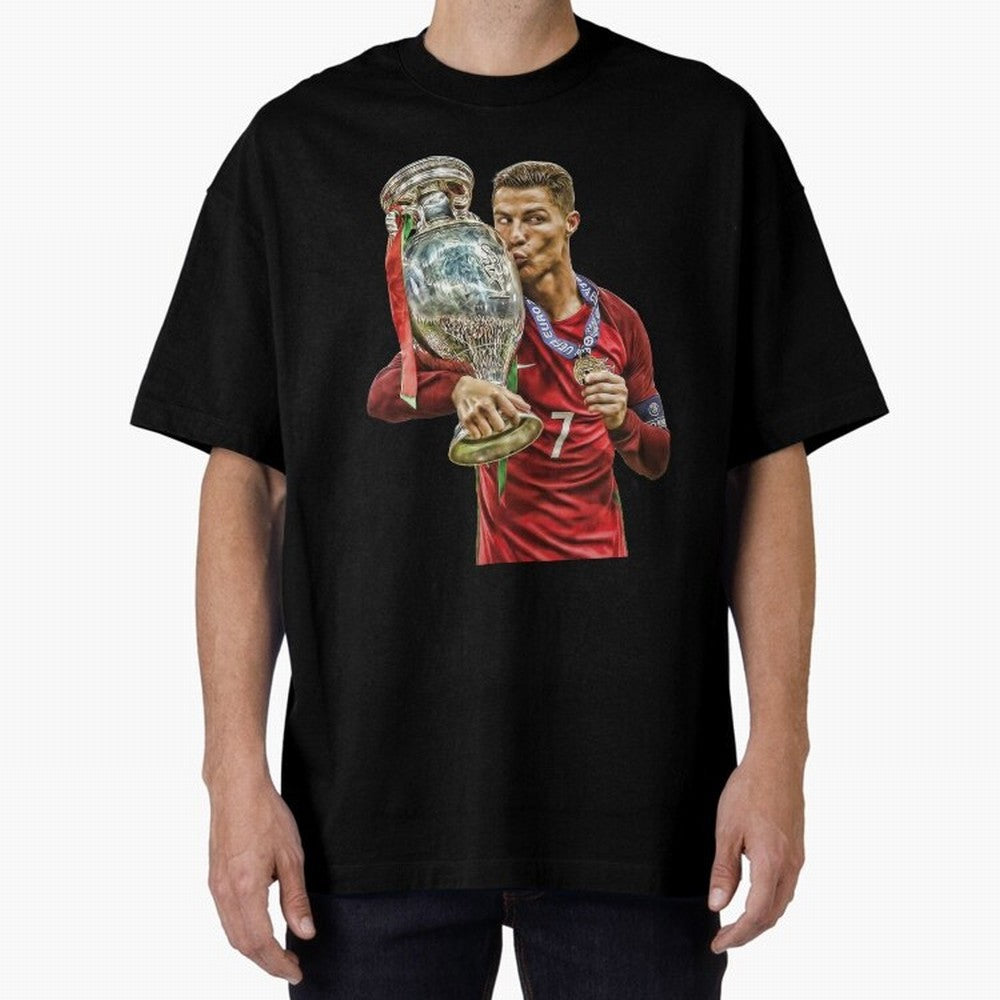 Ronaldo The Lagend Oversized T-Shirt Feel the Roar of Global Football Passion for FIFA World Cup 2026 USA Canada Mexico, Built around Cristiano Ronaldo, Brazil, Retro Football Energy, Iconic Rivalries, Trophy Chase Drama and Stadium Atmosphere;