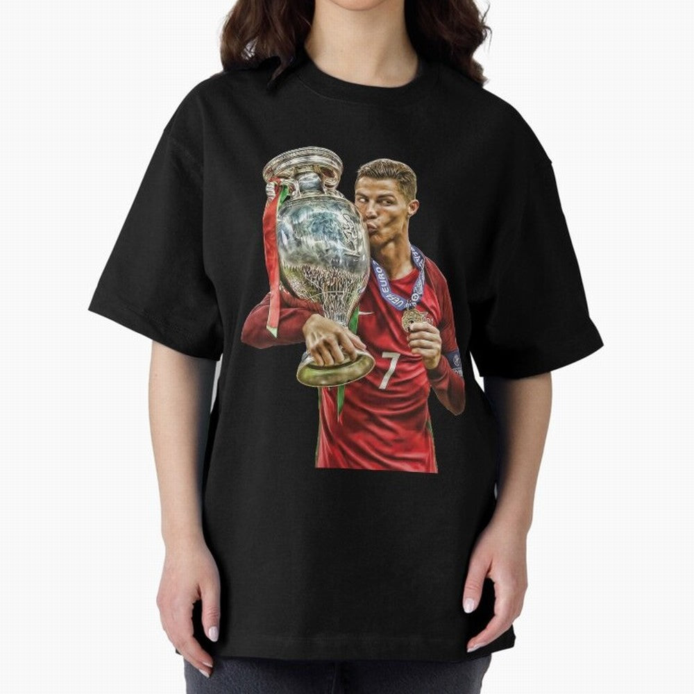 Ronaldo The Lagend Oversized T-Shirt Feel the Roar of Global Football Passion for FIFA World Cup 2026 USA Canada Mexico, Built around Cristiano Ronaldo, Brazil, Retro Football Energy, Iconic Rivalries, Trophy Chase Drama and Stadium Atmosphere;