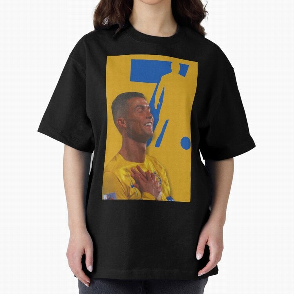 Cristiano ronaldo Oversized T-Shirt Fuel the Hype around FIFA World Cup 2026 Spirit, Connected to Brazil, CR7 and Messi, Championship Spirit, Famous Goals, Roaring Crowds and International Football Unity; Perfect for People Who Love Argentina,