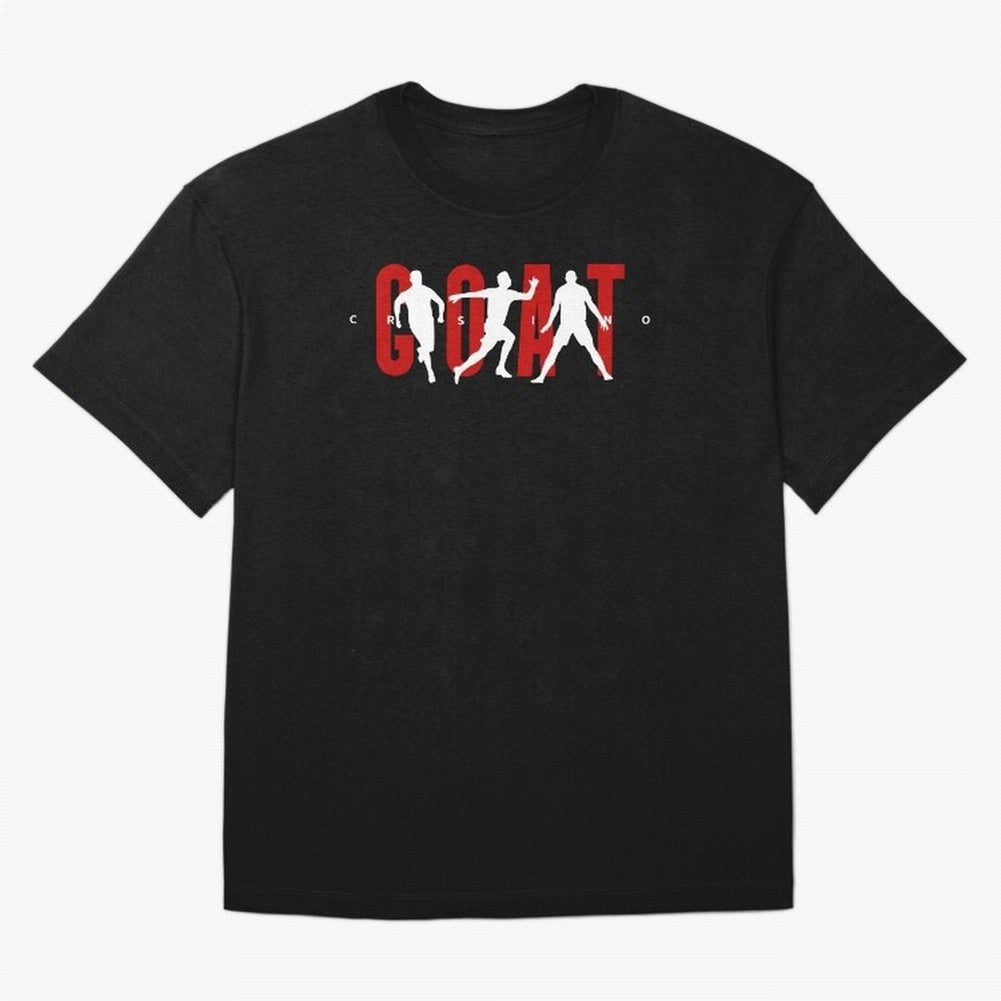 Cristiano Ronaldo Goat Oversized T-Shirt Make the Season About FIFA World Cup 2026 Group Stage Spirit, Connected to Spain and Netherlands, CR7 and Messi, Worldwide Fan Energy, Dramatic Goals, Stadium Lights and Championship Celebrations; Made for