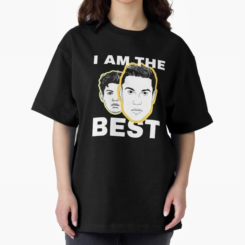 Cristiano Ronaldo - I Am The Best. Oversized T-Shirt Live the Energy of FIFA World Cup 2026 for Fans of CR7 and Messi and England and Germany, Bringing Match Day Excitement, Supporter Culture, Golden Goals and Global Football Passion; Ideal for