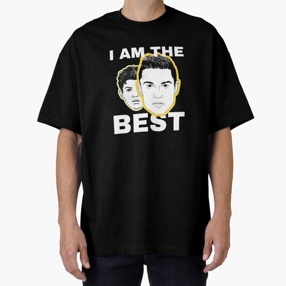 Cristiano Ronaldo - I Am The Best. Oversized T-Shirt Live the Energy of FIFA World Cup 2026 for Fans of CR7 and Messi and England and Germany, Bringing Match Day Excitement, Supporter Culture, Golden Goals and Global Football Passion; Ideal for