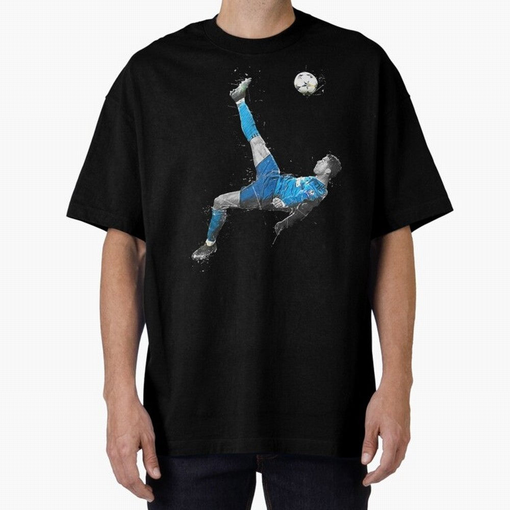 Cristiano Ronaldo Oversized T-Shirt Celebrate Global Passion for FIFA World Cup 2026 Filled with Haaland, Portugal, Spain and Germany Energy, Global Supporter Spirit, Legendary Goals, National Colors and Tournament Celebration; Ideal for Fans Who