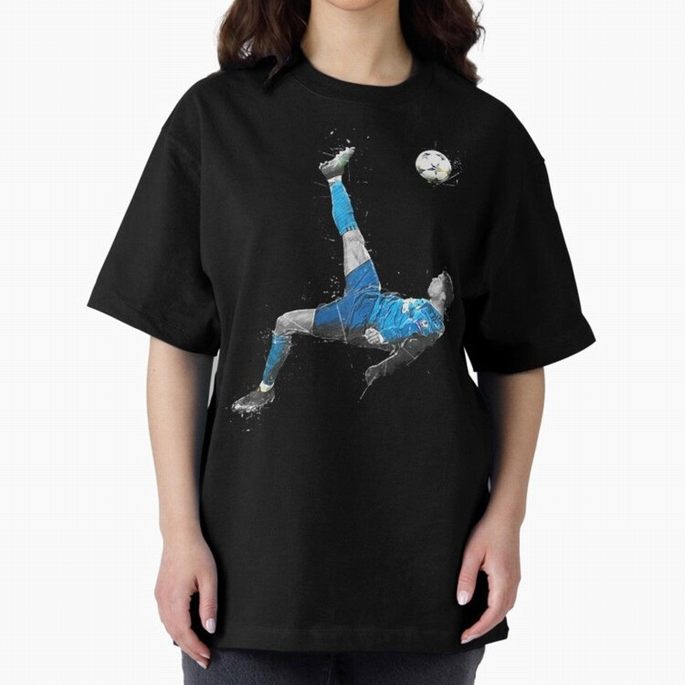 Cristiano Ronaldo Oversized T-Shirt Celebrate Global Passion for FIFA World Cup 2026 Filled with Haaland, Portugal, Spain and Germany Energy, Global Supporter Spirit, Legendary Goals, National Colors and Tournament Celebration; Ideal for Fans Who