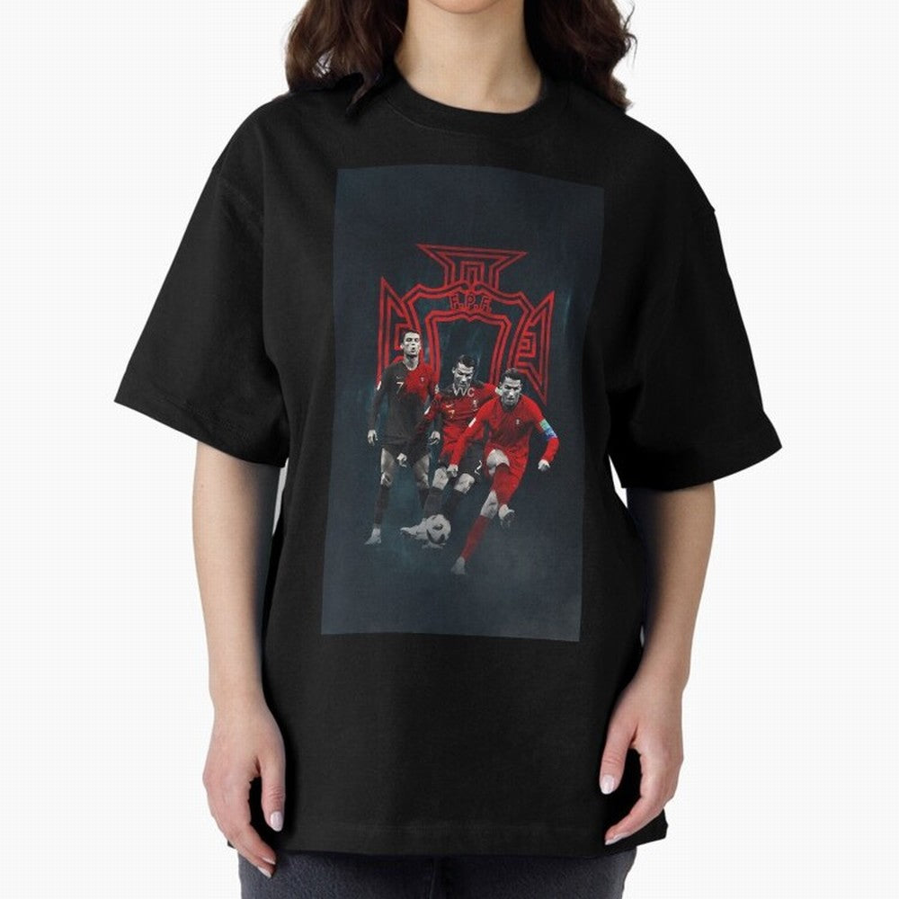 Art CR7 Wallpaper Oversized T-Shirt Join the Countdown to Match Day Hype around FIFA World Cup 2026 Group Stage, Messi, Neymar and Mbappe, Argentina, France and Brazil, Tournament Hype, Historic Matchups, Family Viewing Parties and Global Sports