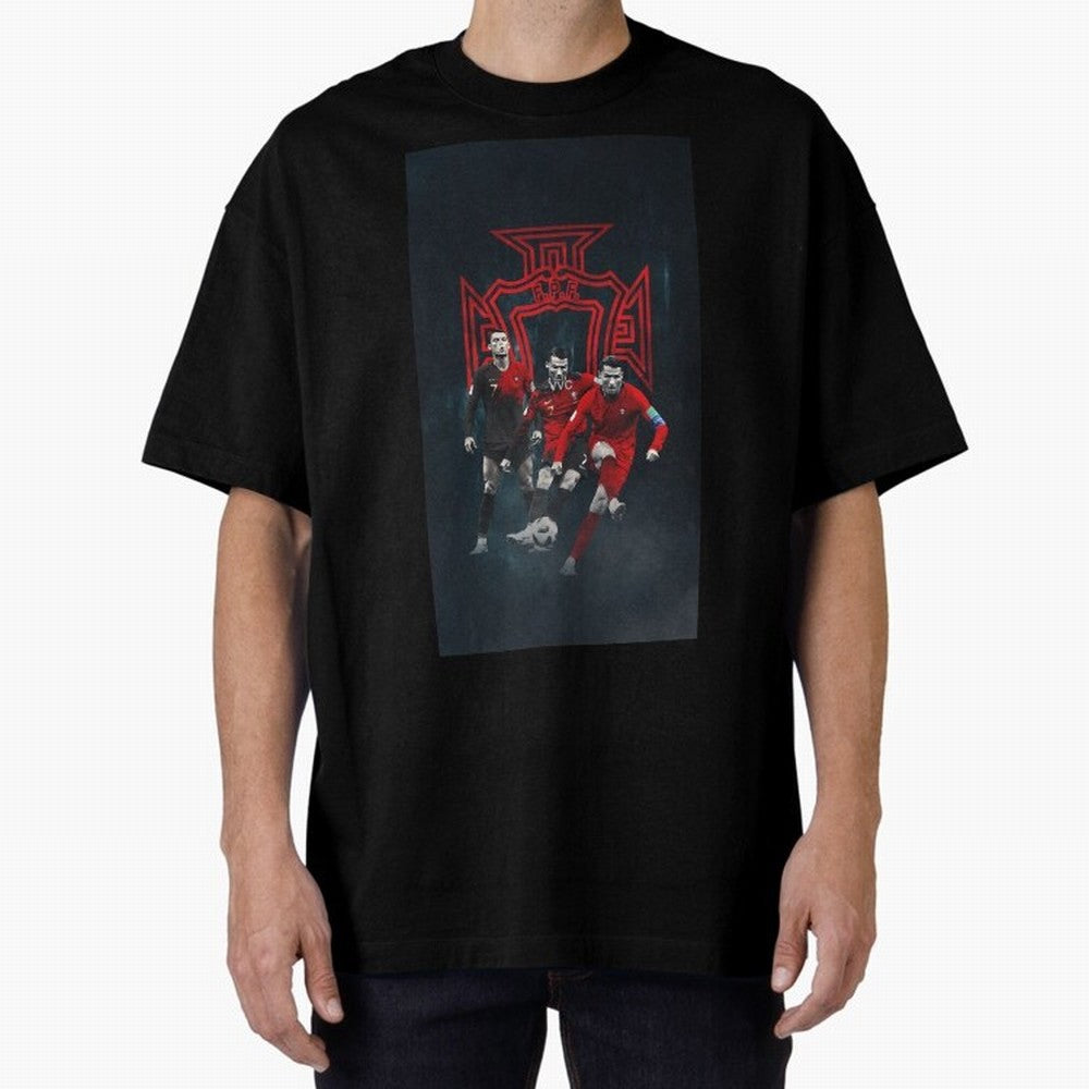 Art CR7 Wallpaper Oversized T-Shirt Join the Countdown to Match Day Hype around FIFA World Cup 2026 Group Stage, Messi, Neymar and Mbappe, Argentina, France and Brazil, Tournament Hype, Historic Matchups, Family Viewing Parties and Global Sports