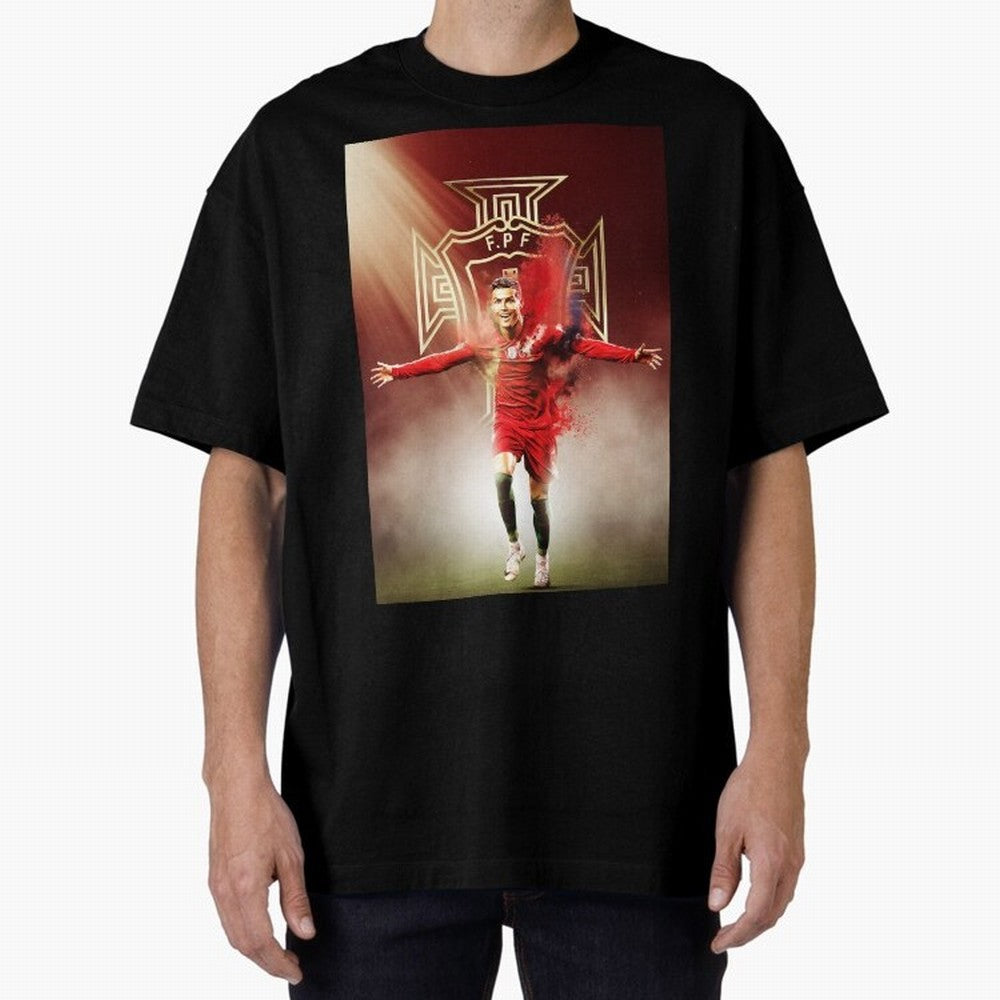 Cristiano Ronaldo Cr7 legend of his country , Ronaldo Gifts, Ronaldo Best Selling Oversized T-Shirt Capture Stadium Memories from the FIFA World Cup 2026 USA Canada Mexico Journey through CR7 Highlights, France and Portugal Pride, Football Passion,