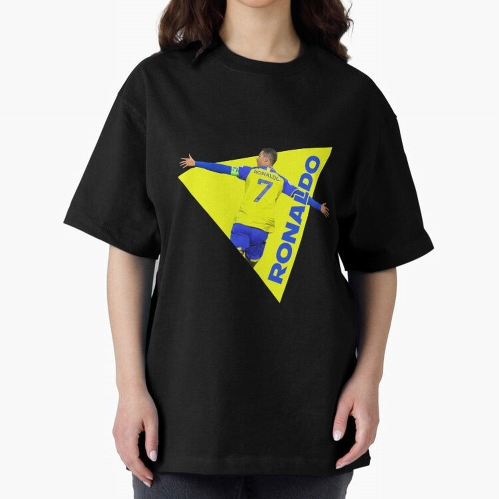 Cristiano Ronaldo Oversized T-Shirt Represent Fans Who Live for FIFA World Cup 2026 Group Stage Connected to Messi and Cristiano Ronaldo, Germany Energy, Retro Football Energy, Iconic Rivalries, Trophy Chase Drama and Stadium Atmosphere; Made for
