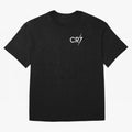 CR7 Black Oversized T-Shirt Feel the Heartbeat of FIFA World Cup 2026 USA Canada Mexico for Fans of CR7 and Messi and Argentina, France and Brazil, Bringing Game Day Rituals, Football Legends, Country Pride and the Road to the Final; Perfect for