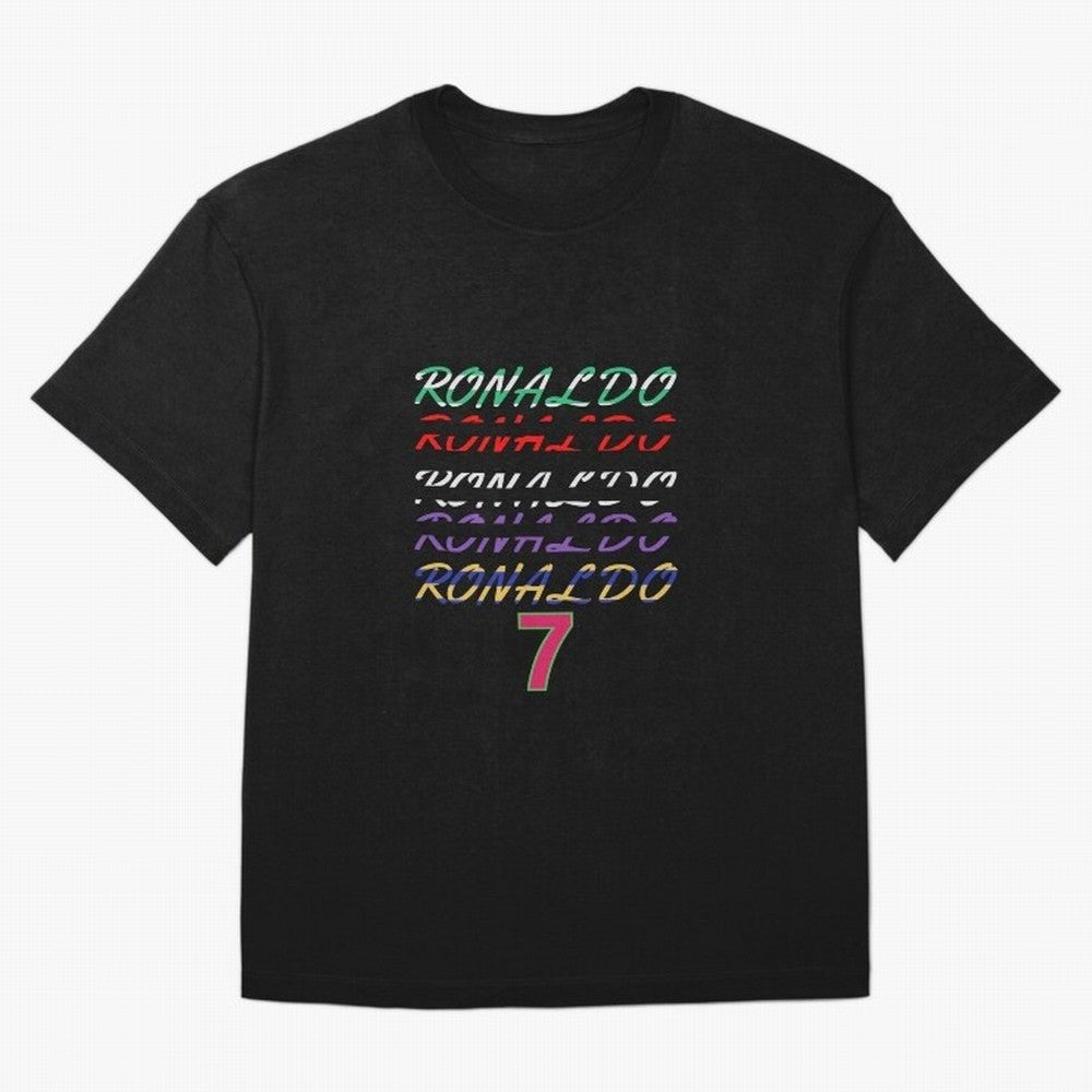 LOVE CR7 RONALDO - ALL CAREER Oversized T-Shirt Relive Legendary Nights from FIFA World Cup 2026 Featuring Haaland and Mbappe, Portugal Energy, Vintage Soccer Flavor, Modern Football Stars, National Flags and Final Night Emotion; Ideal for Fans Who