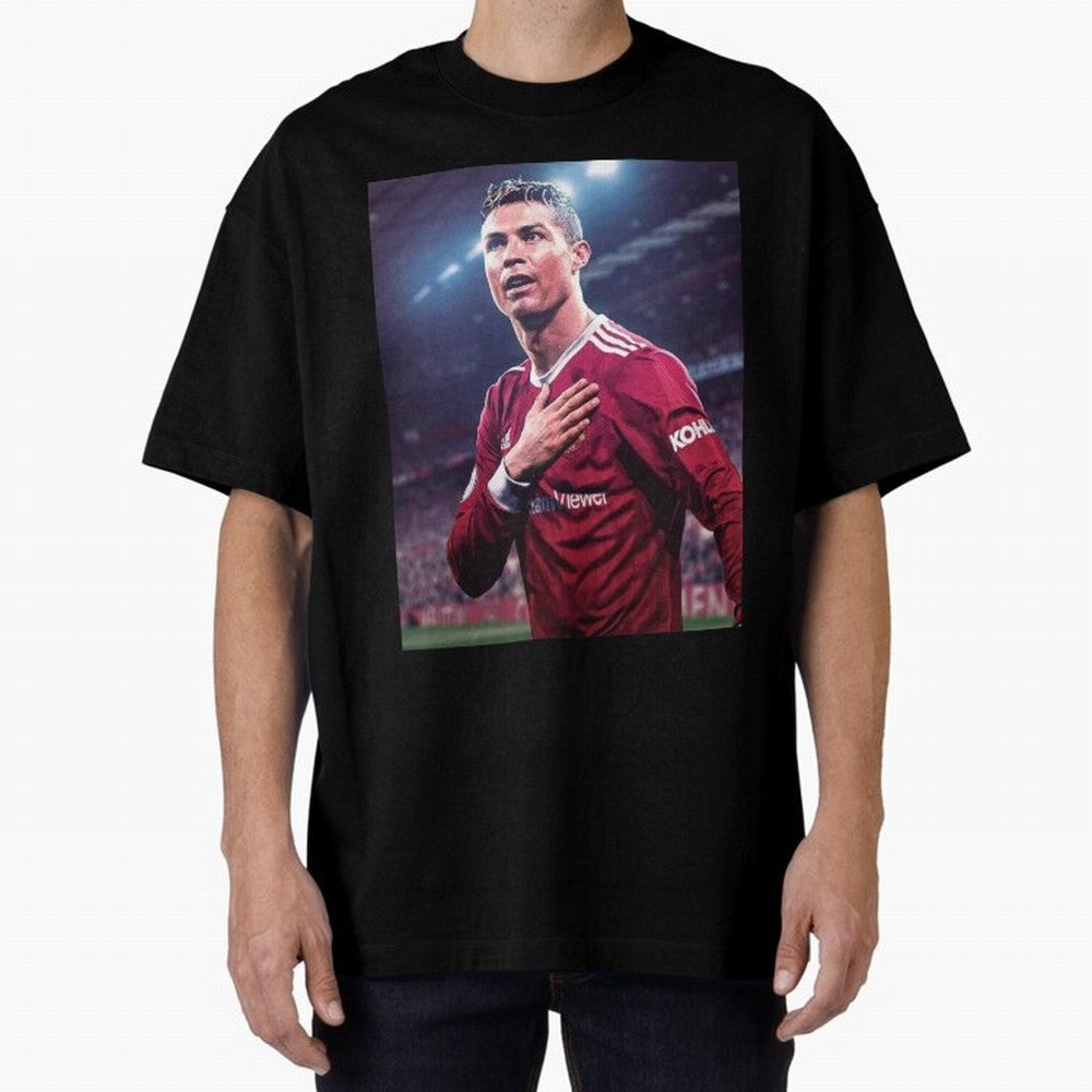Cristiano Ronaldo New Oversized T-Shirt Celebrate National Team Dreams in FIFA World Cup 2026 USA Canada Mexico Spirit, Made for Spain, Mbappe, Match Day Excitement, Supporter Culture, Golden Goals and Global Football Passion; Ideal for Passionate