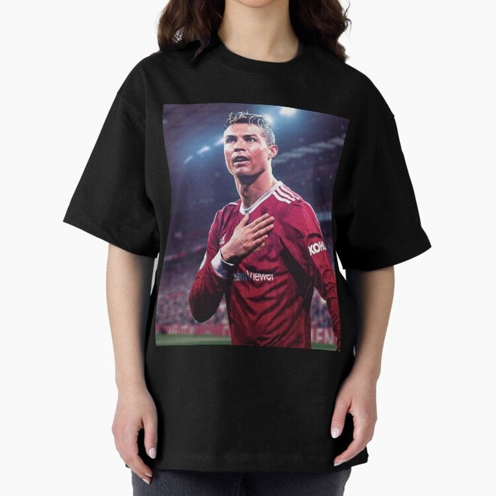 Cristiano Ronaldo New Oversized T-Shirt Celebrate National Team Dreams in FIFA World Cup 2026 USA Canada Mexico Spirit, Made for Spain, Mbappe, Match Day Excitement, Supporter Culture, Golden Goals and Global Football Passion; Ideal for Passionate