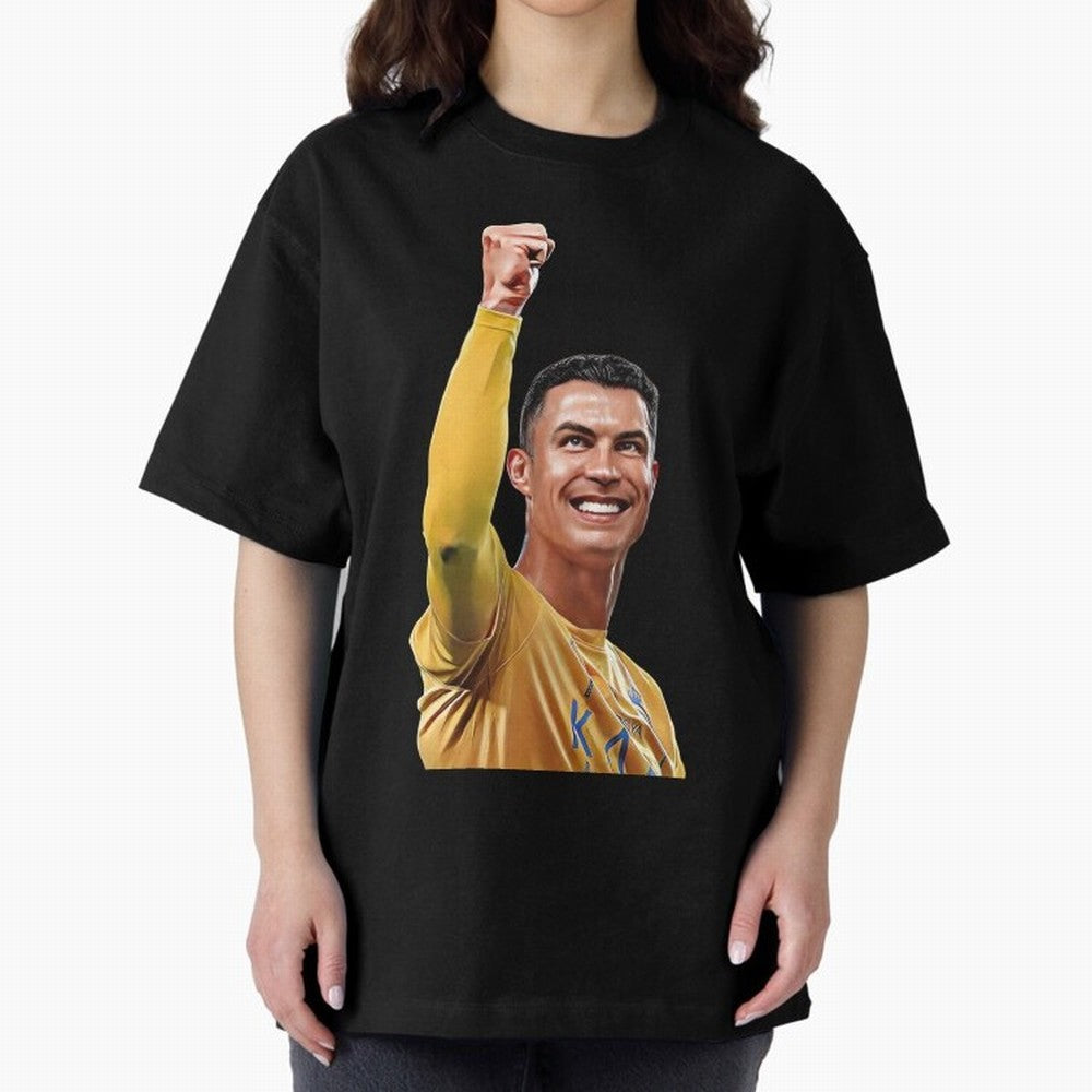 Cristiano Ronaldo - CR 7 Celebration Oversized T-Shirt Support the Legends of FIFA World Cup 2026 Group Stage Driven by CR7, Argentina and Brazil Energy, Soccer Culture, Superstar Moments, National Team Dreams and Competitive Fire; Ideal for