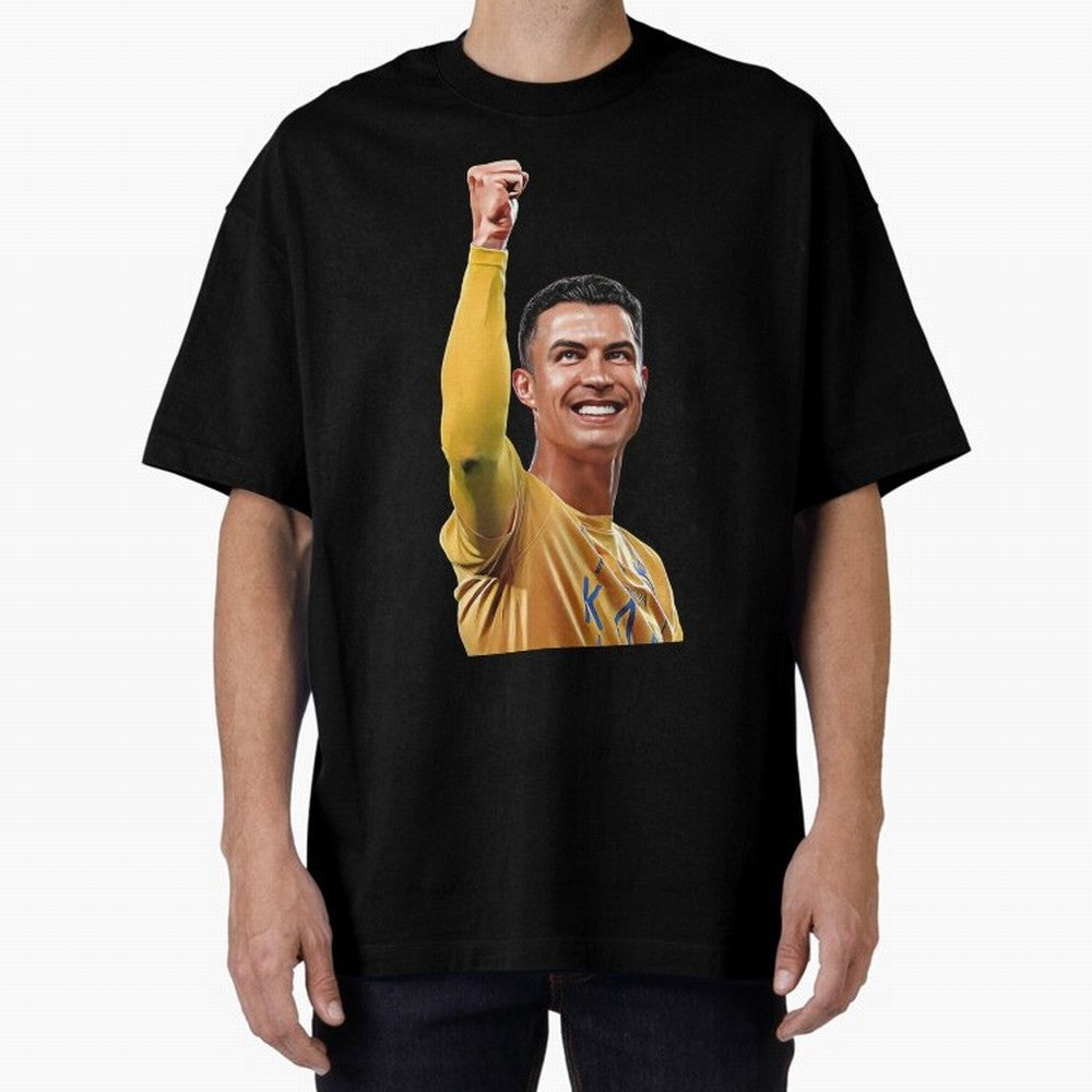 Cristiano Ronaldo - CR 7 Celebration Oversized T-Shirt Support the Legends of FIFA World Cup 2026 Group Stage Driven by CR7, Argentina and Brazil Energy, Soccer Culture, Superstar Moments, National Team Dreams and Competitive Fire; Ideal for