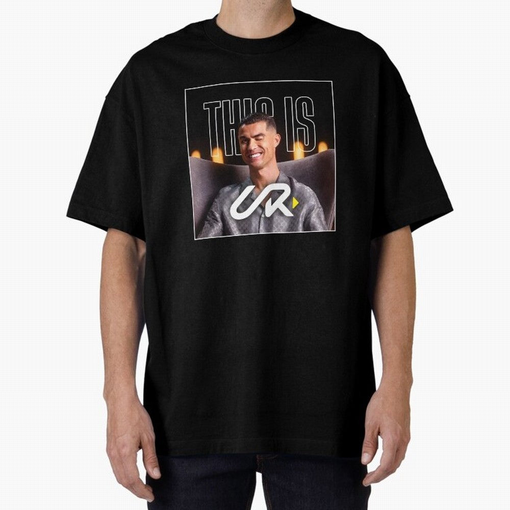UR Cristiano Yt Oversized T-Shirt Turn Up for FIFA World Cup 2026 USA Canada Mexico Featuring Cristiano Ronaldo, France and Portugal Energy, Supporter Pride, Iconic Celebrations, Legendary Names and Global Match Day Energy; Perfect for People Who