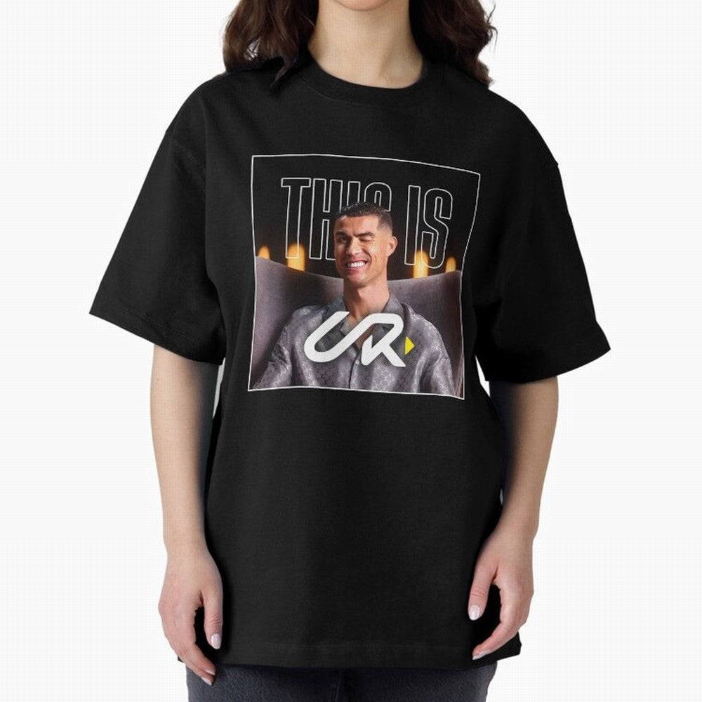 UR Cristiano Yt Oversized T-Shirt Turn Up for FIFA World Cup 2026 USA Canada Mexico Featuring Cristiano Ronaldo, France and Portugal Energy, Supporter Pride, Iconic Celebrations, Legendary Names and Global Match Day Energy; Perfect for People Who