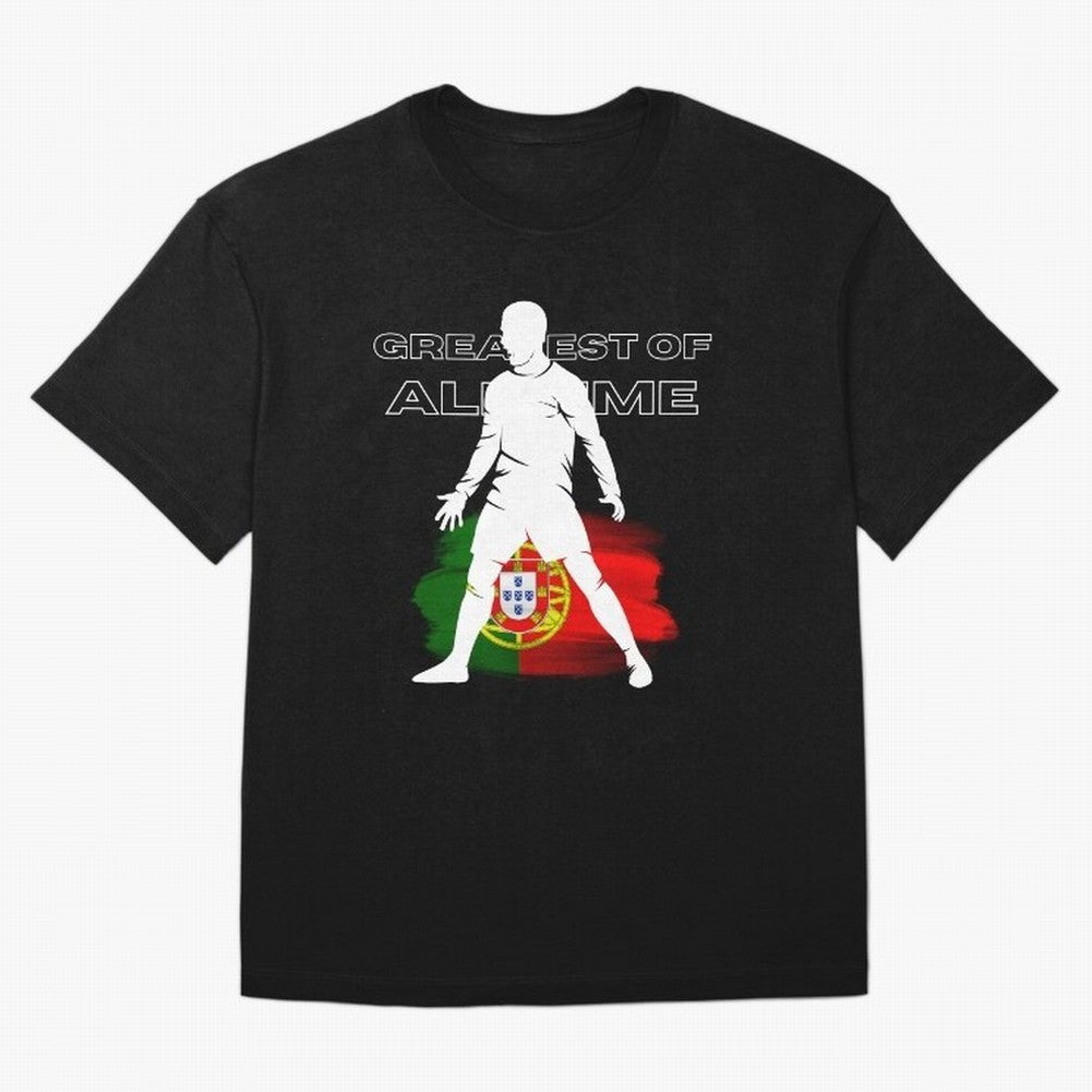 Cristiano Ronaldo Portugal Greatest Of All Time Oversized T-Shirt Bring Stadium Energy to FIFA World Cup 2026 with Haaland, Portugal, Spain and Germany Energy, Goal Celebration Energy, Supporter Heritage, Football Icons and Worldwide Tournament