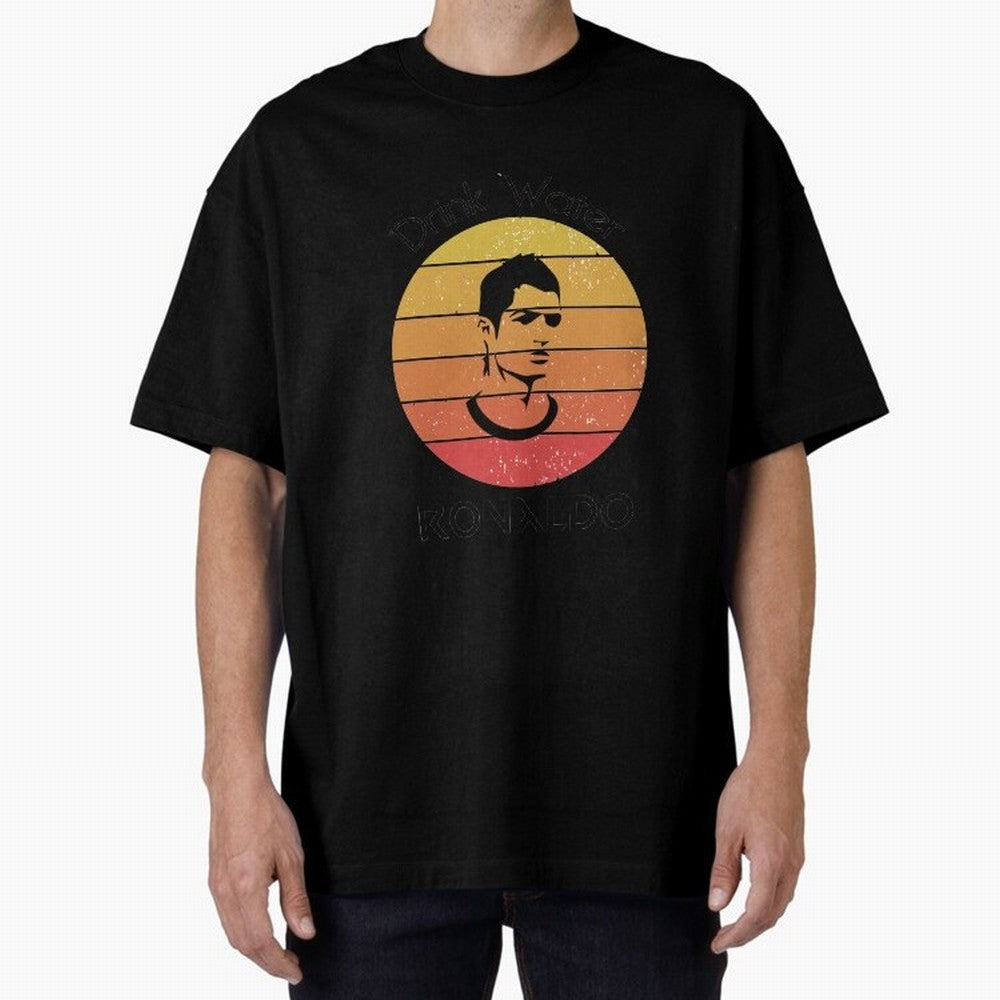 drink water ronaldo Oversized T-Shirt Show Your Tournament Heart for FIFA World Cup 2026 Group Stage Spirit, Capturing Brazil, Portugal and Argentina, CR7, Tournament Hype, Historic Matchups, Family Viewing Parties and Global Sports Pride; Created