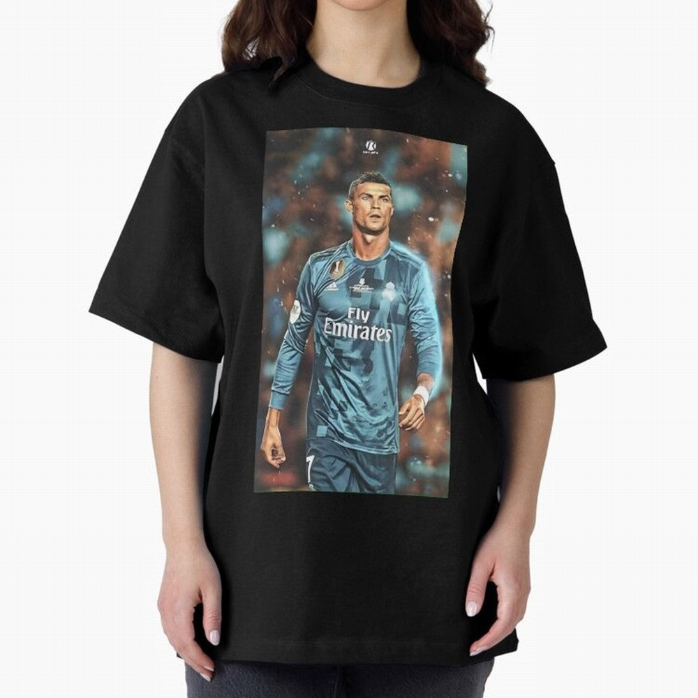 Cr7 Oversized T-Shirt Turn Every Weekend Toward Global Football Passion for FIFA World Cup 2026, Made for Mbappe, Germany, Championship Spirit, Famous Goals, Roaring Crowds and International Football Unity; Ideal for Passionate Fans Who Love