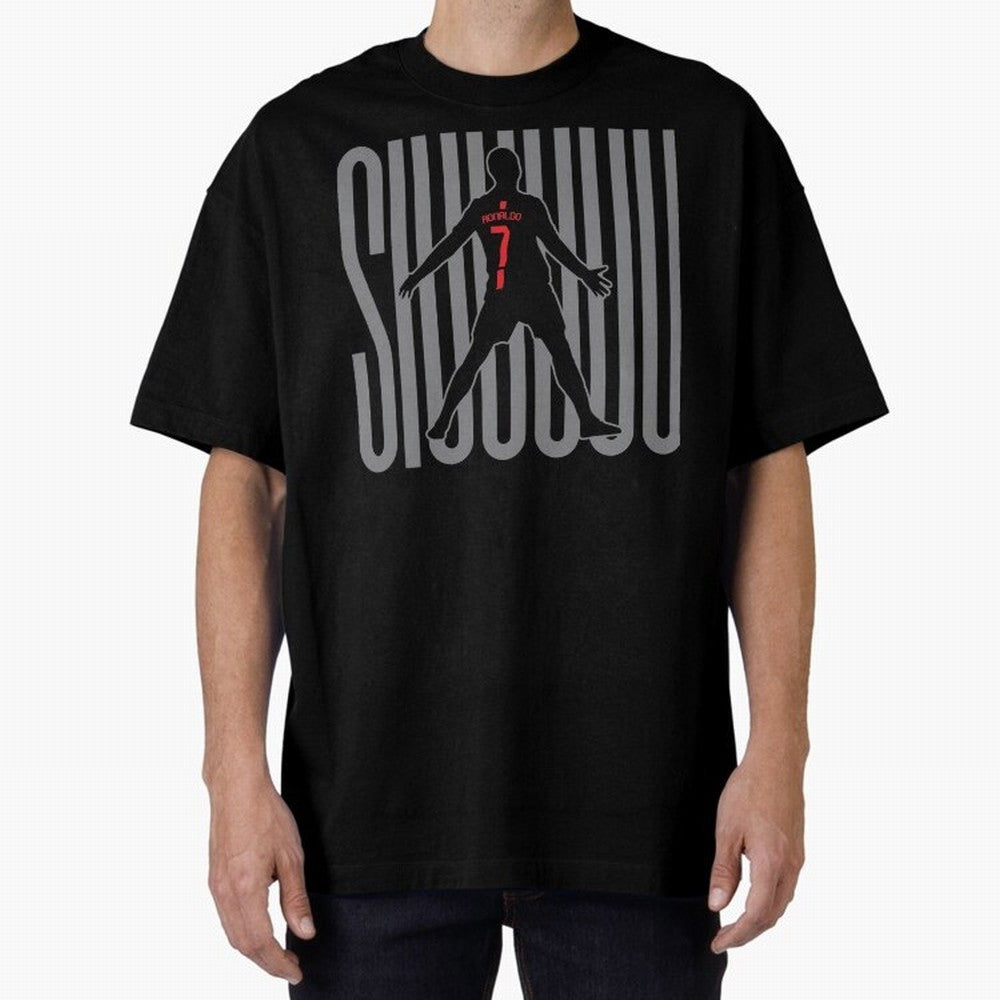Siuuuuu Cristiano Ronaldo Oversized T-Shirt Show Championship Spirit for Match Day Hype around FIFA World Cup 2026, Cristiano Ronaldo, Argentina, Goal Celebration Energy, Supporter Heritage, Football Icons and Worldwide Tournament Joy; Ideal for