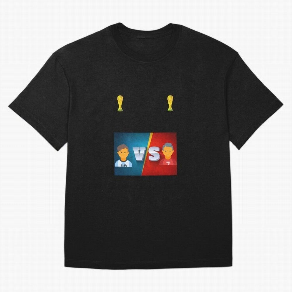 THE RONALDO VS MESSI Oversized T-Shirt Show Love for Legendary Goals in the FIFA World Cup 2026 Journey through Mbappe Highlights, France and Portugal Pride, Supporter Pride, Iconic Celebrations, Legendary Names and Global Match Day Energy; Ideal