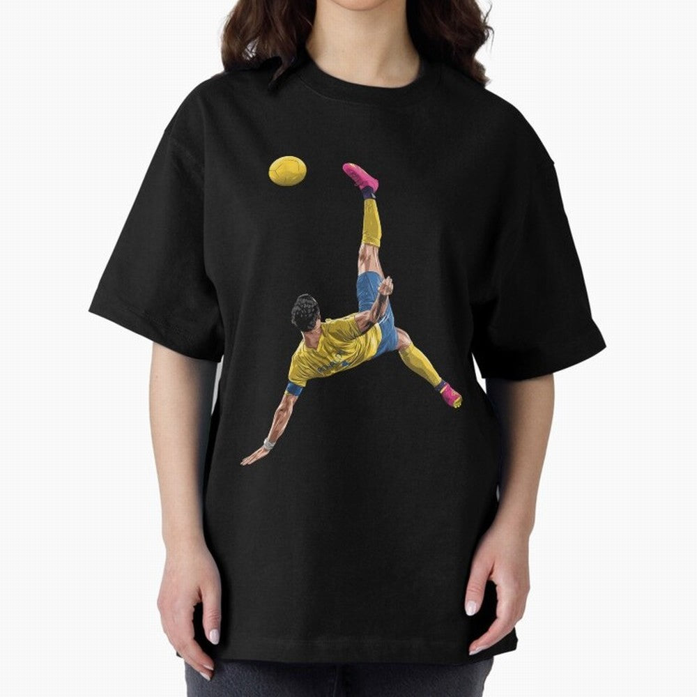 CRISTIANO RONALDO BICYCLE KICK GOAL AL NASSR Classic Oversized T-Shirt Celebrate Unforgettable Nights in FIFA World Cup 2026 Group Stage Spirit, Highlighting Argentina, Messi and Cristiano Ronaldo, Global Supporter Spirit, Legendary Goals, National